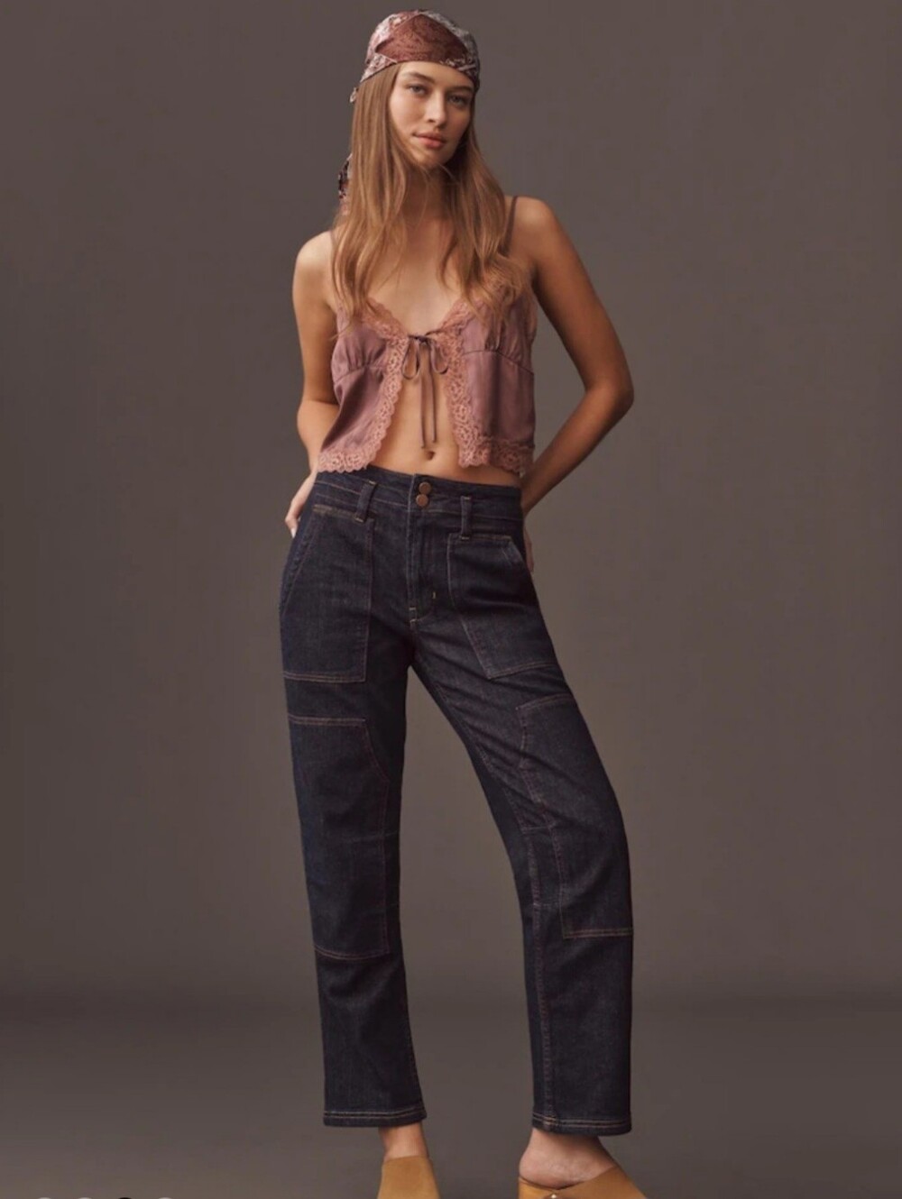 ✨️Anthropologie 🔥Blue Pilcro The Wanderer Mid-Rise Relaxed Jeans. 27 Streetwear